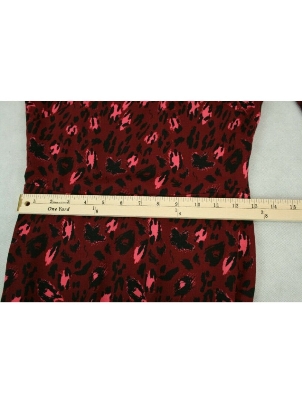 & Other Stories Womens  sz 4 Dress Long sleeve Button up $85 Red Leopard print - Picture 6 of 7